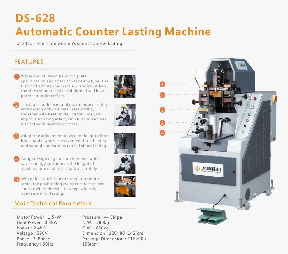 Hydraulic Middle Heel Lasting Machine for Shoe